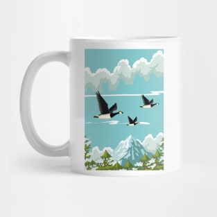 Cartoon landscape Mug